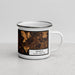 Right View Custom Seneca South Carolina Map Enamel Mug in Ember