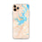 Custom iPhone 11 Pro Max Seneca South Carolina Map Phone Case in Watercolor
