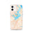 Custom iPhone 12 Seneca South Carolina Map Phone Case in Watercolor