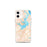 Custom iPhone 12 mini Seneca South Carolina Map Phone Case in Watercolor