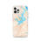 Custom iPhone 12 Pro Seneca South Carolina Map Phone Case in Watercolor