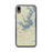 Custom iPhone XR Seneca South Carolina Map Phone Case in Woodblock