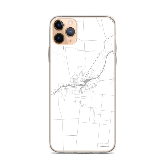 Custom Seneca Falls New York Map Phone Case in Classic