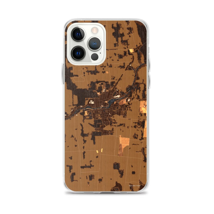 Custom Seneca Falls New York Map iPhone 12 Pro Max Phone Case in Ember