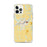 Custom Seneca Falls New York Map iPhone 12 Pro Max Phone Case in Woodblock
