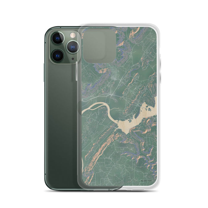Custom Sequatchie Valley Tennessee Map Phone Case in Afternoon