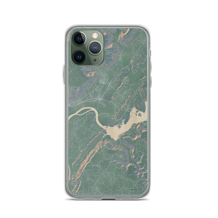 Custom iPhone 11 Pro Sequatchie Valley Tennessee Map Phone Case in Afternoon