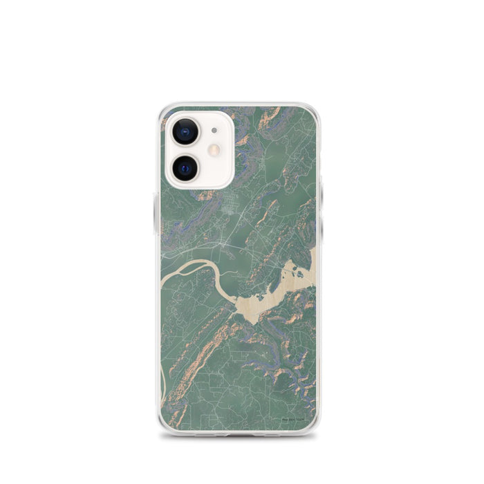 Custom iPhone 12 mini Sequatchie Valley Tennessee Map Phone Case in Afternoon