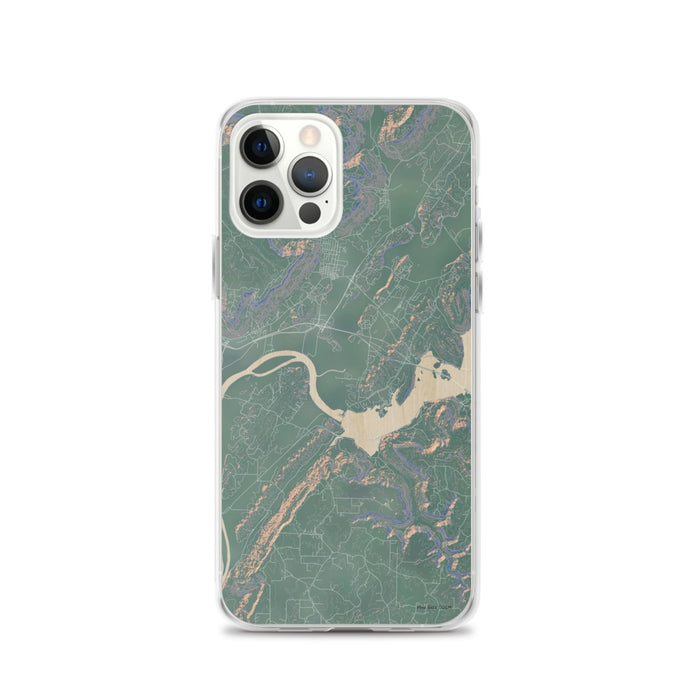 Custom iPhone 12 Pro Sequatchie Valley Tennessee Map Phone Case in Afternoon