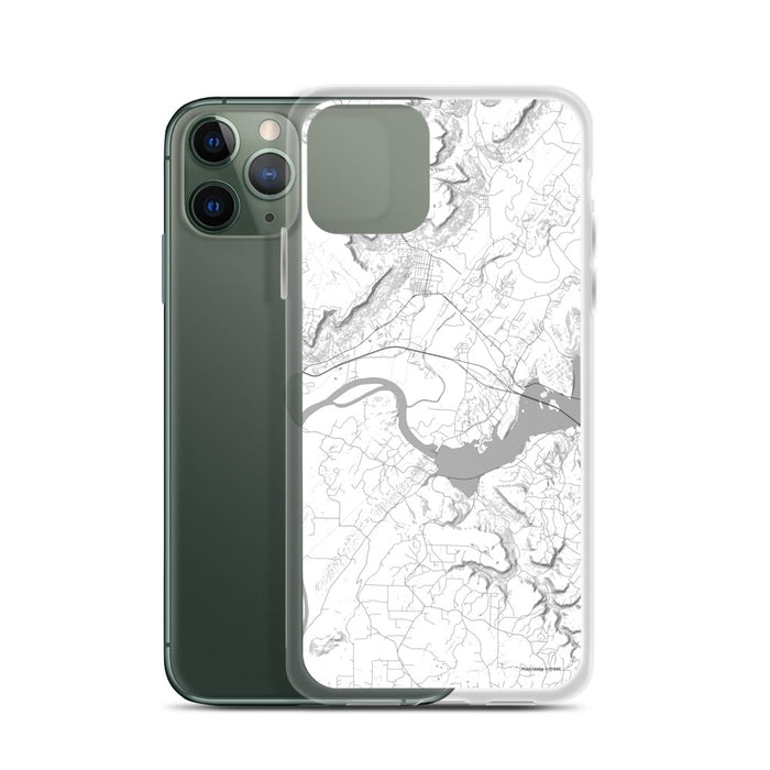 Custom Sequatchie Valley Tennessee Map Phone Case in Classic