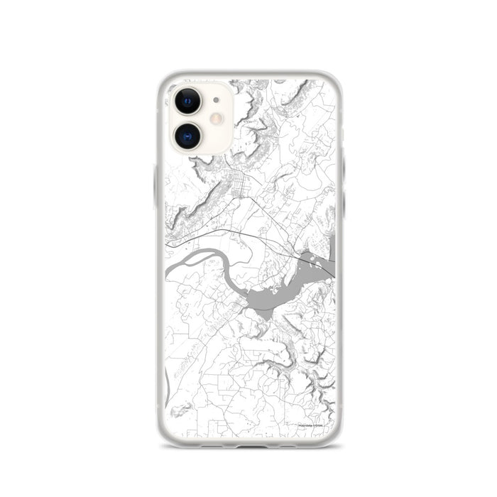 Custom iPhone 11 Sequatchie Valley Tennessee Map Phone Case in Classic