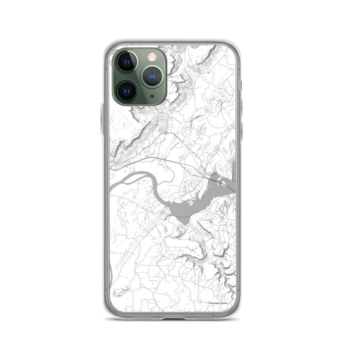 Custom iPhone 11 Pro Sequatchie Valley Tennessee Map Phone Case in Classic