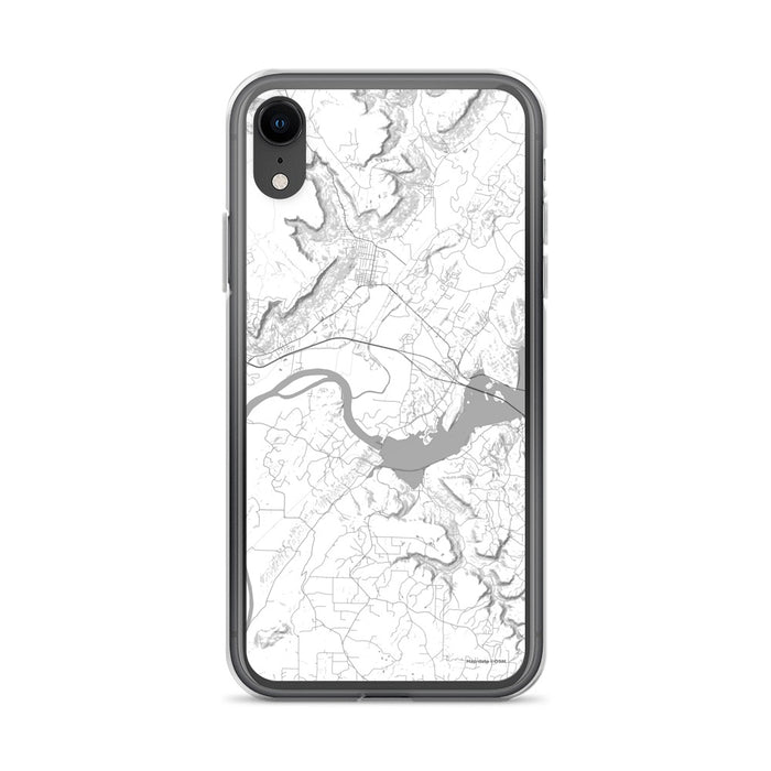 Custom iPhone XR Sequatchie Valley Tennessee Map Phone Case in Classic