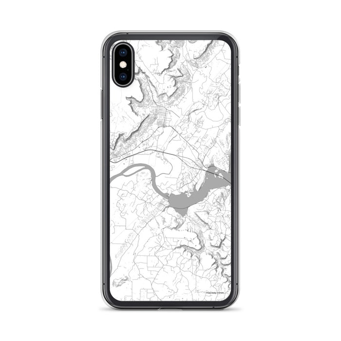 Custom iPhone XS Max Sequatchie Valley Tennessee Map Phone Case in Classic