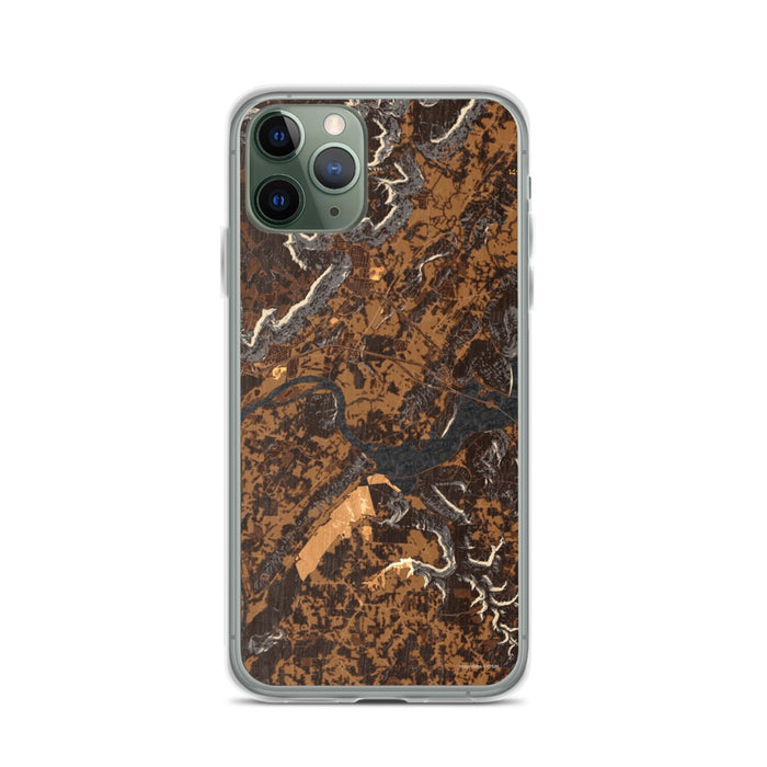 Custom iPhone 11 Pro Sequatchie Valley Tennessee Map Phone Case in Ember
