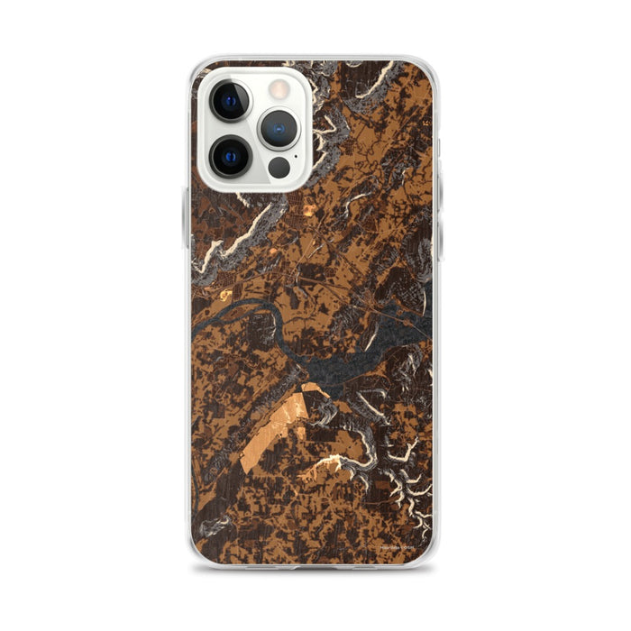 Custom iPhone 12 Pro Max Sequatchie Valley Tennessee Map Phone Case in Ember
