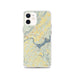 Custom iPhone 12 Sequatchie Valley Tennessee Map Phone Case in Woodblock