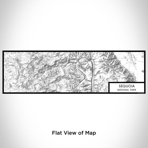 Flat View of Map Custom Sequoia National Park Map Enamel Mug in Classic