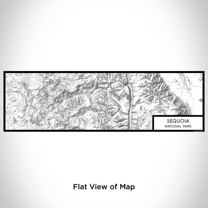 Flat View of Map Custom Sequoia National Park Map Enamel Mug in Classic