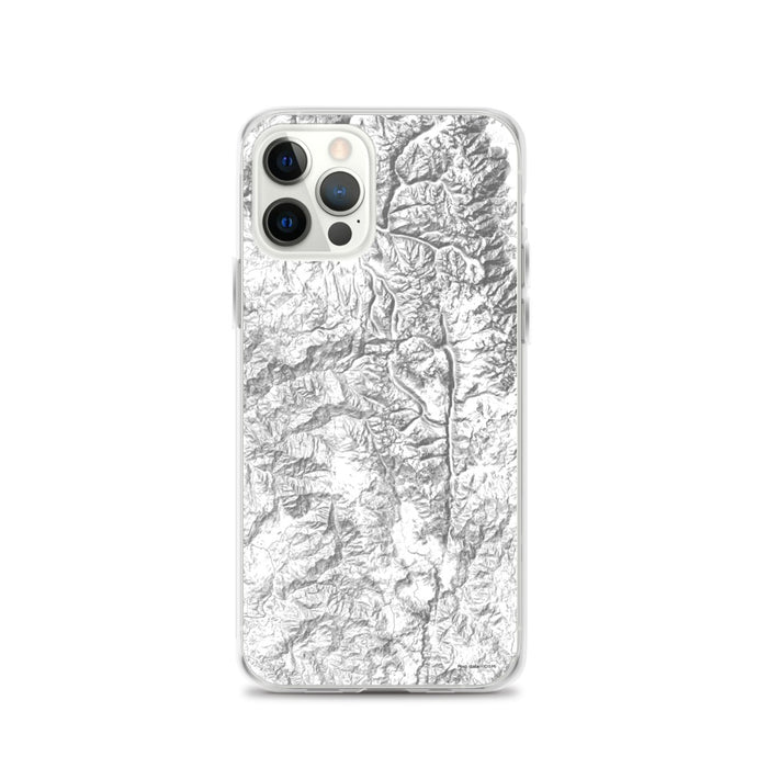 Custom Sequoia National Park Map iPhone 12 Pro Phone Case in Classic