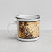 Left View Custom Sequoia National Park Map Enamel Mug in Ember