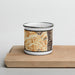Front View Custom Sequoia National Park Map Enamel Mug in Ember on Cutting Board
