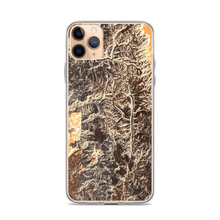 Custom Sequoia National Park Map Phone Case in Ember