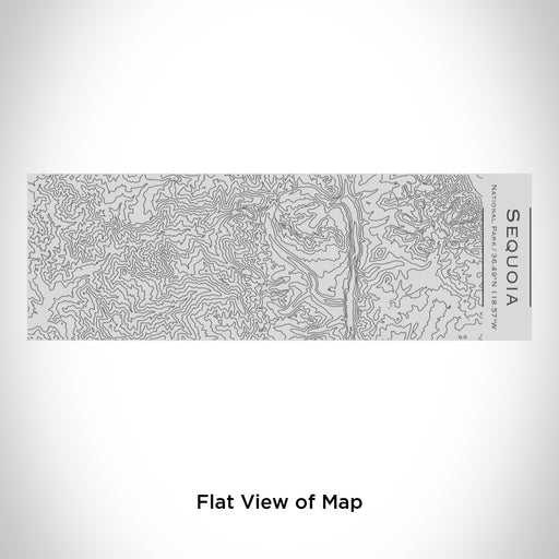 Rendered View of Sequoia National Park Map Engraving on 10oz Stainless Steel Insulated Cup with Sipping Lid