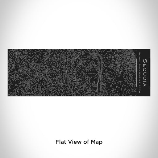 Rendered View of Sequoia National Park Map Engraving on 10oz Stainless Steel Insulated Cup with Sliding Lid in Black