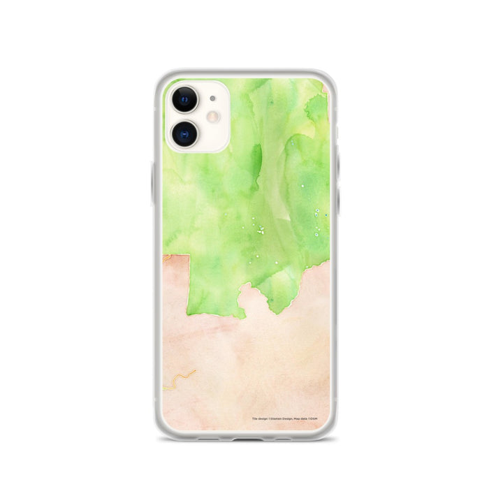 Custom Sequoia National Park Map Phone Case in Watercolor
