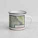 Right View Custom Sequoia National Park Map Enamel Mug in Woodblock