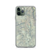 Custom Sequoia National Park Map Phone Case in Woodblock
