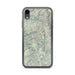 Custom Sequoia National Park Map Phone Case in Woodblock