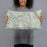 Person holding 20x12 Custom Sequoia National Park Map Throw Pillow in Woodblock