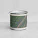Front View Custom Seven Bends Virginia Map Enamel Mug in Afternoon
