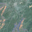 Sewanee Tennessee Map Print in Afternoon Style Zoomed In Close Up Showing Details