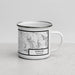 Right View Custom Sewanee Tennessee Map Enamel Mug in Classic