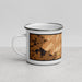 Left View Custom Sewanee Tennessee Map Enamel Mug in Ember