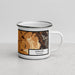 Right View Custom Sewanee Tennessee Map Enamel Mug in Ember