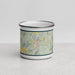 Front View Custom Sewanee Tennessee Map Enamel Mug in Woodblock