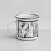 Left View Custom Seward Alaska Map Enamel Mug in Classic
