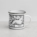 Right View Custom Seward Alaska Map Enamel Mug in Classic