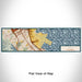 Flat View of Map Custom SFO California Map Enamel Mug in Woodblock
