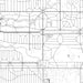 Shaker Heights Ohio Map Print in Classic Style Zoomed In Close Up Showing Details