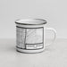 Right View Custom Shaker Heights Ohio Map Enamel Mug in Classic