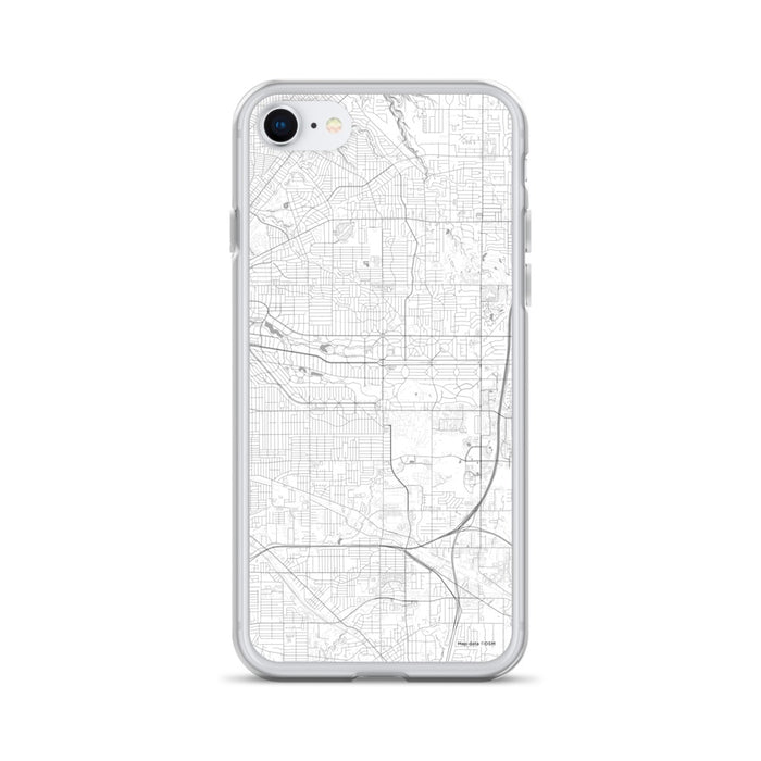 Custom iPhone SE Shaker Heights Ohio Map Phone Case in Classic