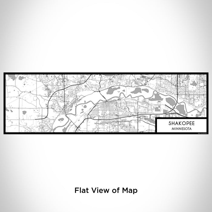 Flat View of Map Custom Shakopee Minnesota Map Enamel Mug in Classic