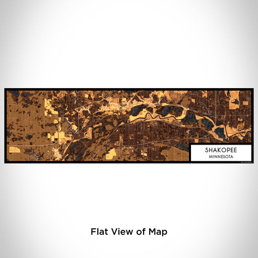 Flat View of Map Custom Shakopee Minnesota Map Enamel Mug in Ember