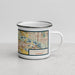 Right View Custom Shakopee Minnesota Map Enamel Mug in Woodblock