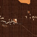 Sharon Pennsylvania Map Print in Ember Style Zoomed In Close Up Showing Details